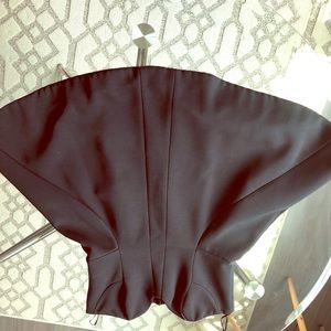 Black strapless dress